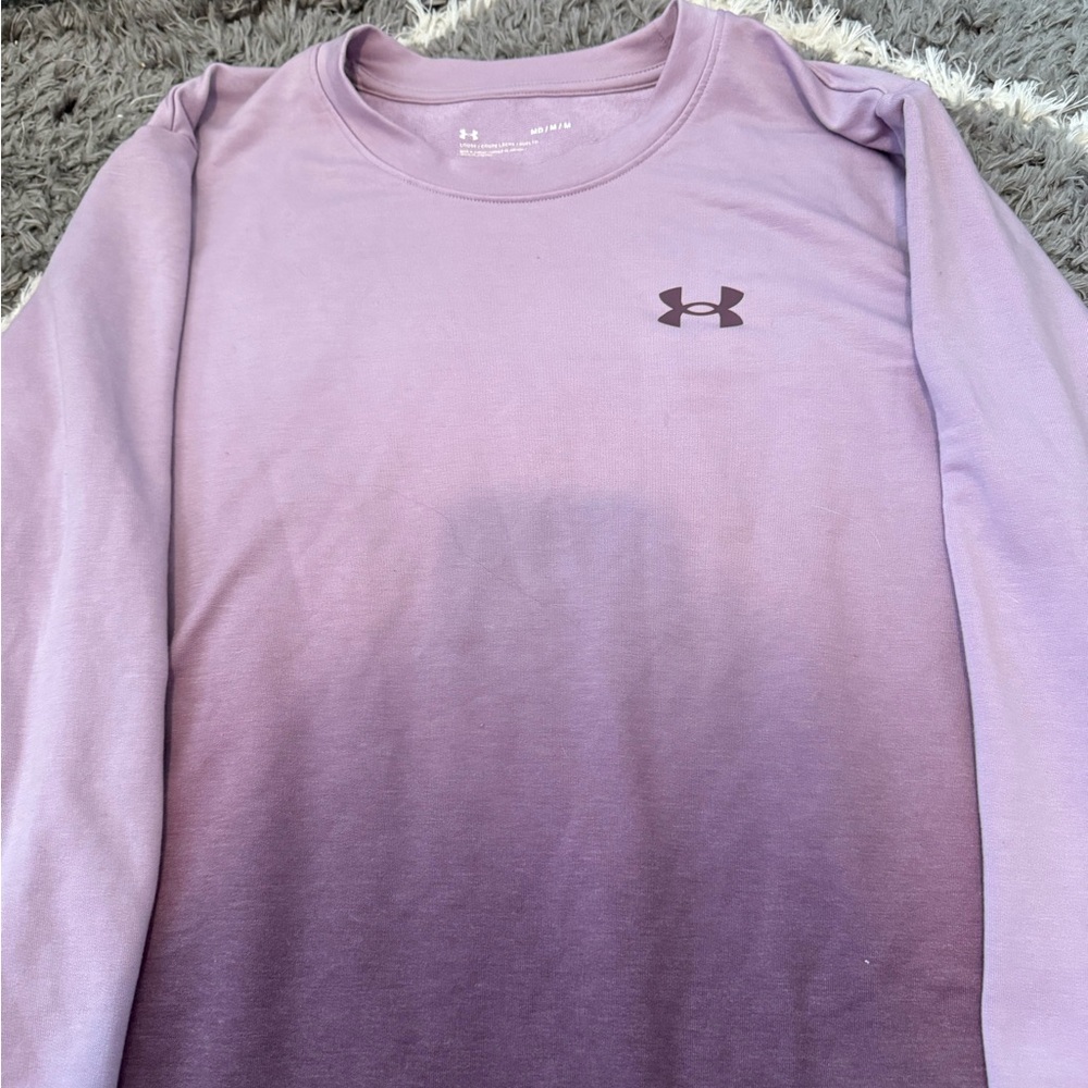 Under Armour Lavender Ombre Long Sleeve Top, Women’s Size Medium